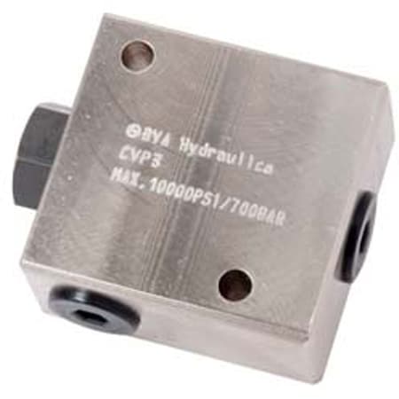 Bva Hydraulics Pilot Operated Check Valve, Pilot Pressure, CVP3 CVP3